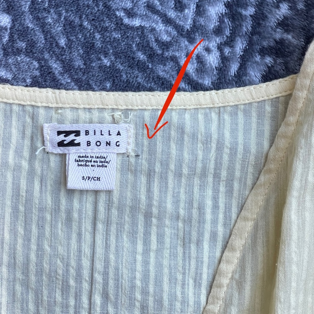 Billabong Sun Valley Romper Size Small - Picture 6 of 9